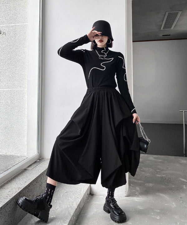 Draped Wide Pants